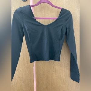 Black Lululemon Align long sleeve top size 4